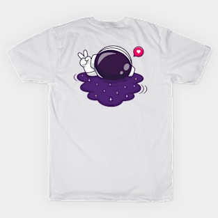 Funny Astronaut Peace T-Shirt